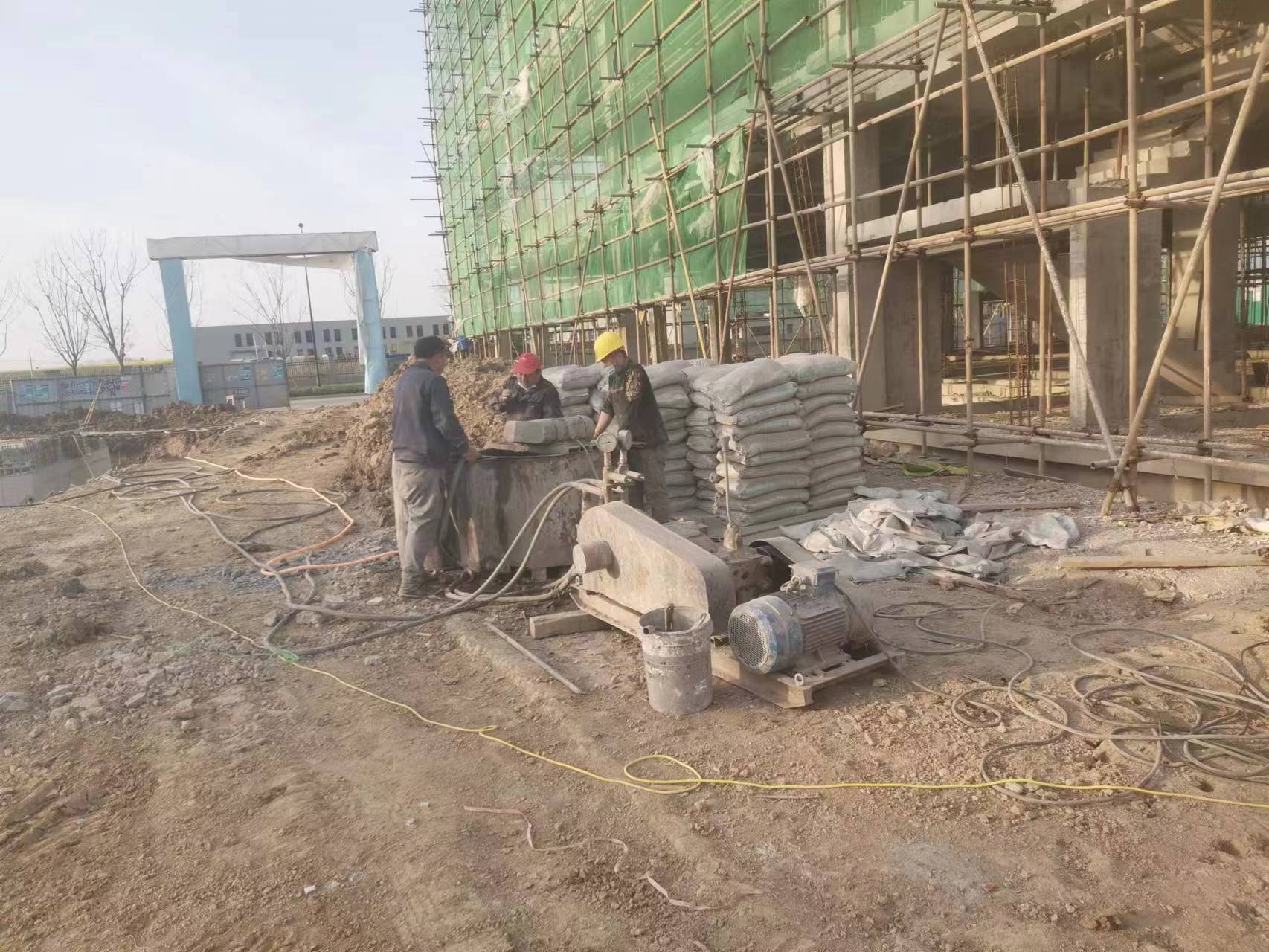 大东别墅下沉注浆